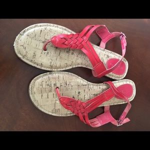 Braided thong sandals